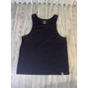 WAO The Fitted Tank Top Black Shirt Size S Women’s